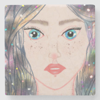 Kosmische Prinzessinnen-Untersetzer Steinuntersetzer