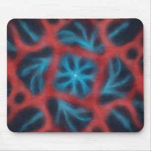 Kosmische radiale Burstdarstellung Metallwandkunst Mousepad