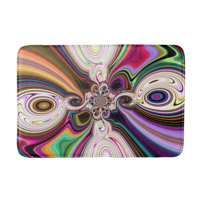 Kosmische Rays Polar Bathmat Badematte (Vorderseite)