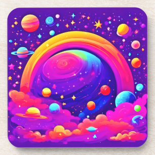 Kosmische Regenbogenkunst Getränkeuntersetzer