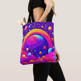 Kosmische Regenbogenkunst Tasche