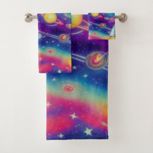 kosmische Reise Badhandtuch Set