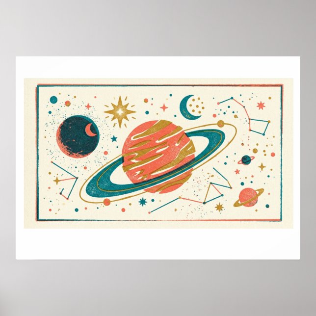 Kosmische Reise Poster (Vorne)