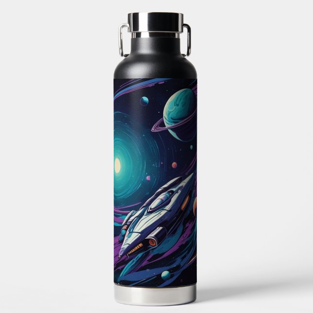 kosmische Reise Trinkflasche (Vorderseite)