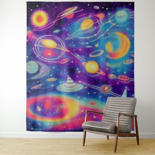 kosmische Reise Wandteppich (Beispiel)