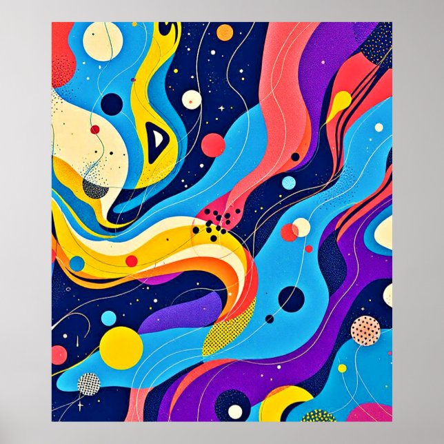 Kosmische Rhythmuskunst Poster (Vorne)