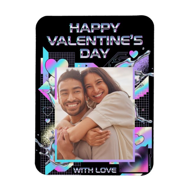 Kosmische Romanze Digitale Liebe Magnet (Vertikal)