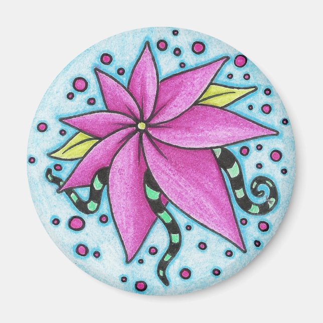 kosmische Rose Magnet (Vorne)
