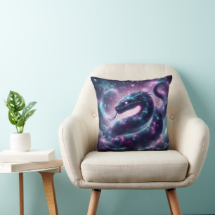 Kosmische Schlangenzodiak-Galaxie-Astrologie Kissen