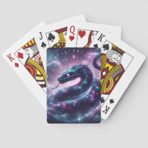 Kosmische Schlangenzodiakgalaxie Astrologie Spielkarten