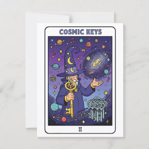 Kosmische Schlüssel - Assistent zum Entsperren des Postkarte