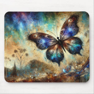 Kosmische Schmetterlings-Fantasiekunst Mousepad