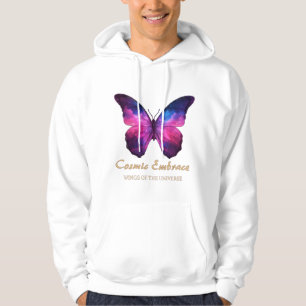 Kosmische Schmetterlingsgalaxie-Flügel Hoodie