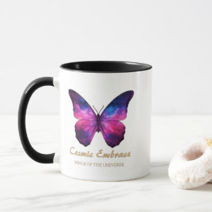 Kosmische Schmetterlingsgalaxie Flügel Tasse
