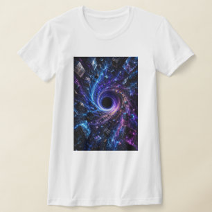 Kosmische Schwarze Löcher 3D Damen T-Shirt