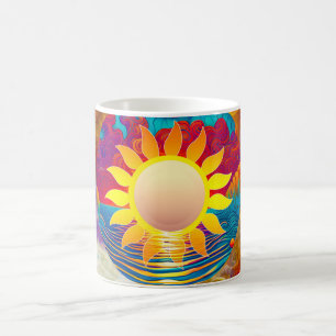 kosmische Sonne Kaffeetasse