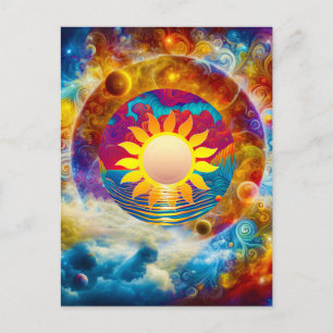 Kosmische Sonne Postkarte
