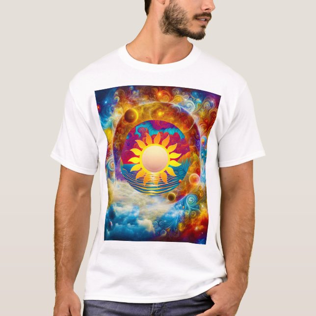 kosmische Sonne T-Shirt (Vorderseite)