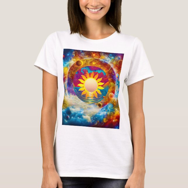 kosmische Sonne T-Shirt (Vorderseite)