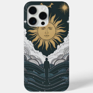 Kosmische Sonne und Mond mit mystischer Reise Illu Case-Mate iPhone Hülle