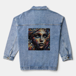 "Kosmische Strudel des Souls" Jeansjacke