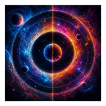Kosmische Symphonie - Himmelsorbits und Nebel tanz
