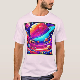 Kosmische Symphonie Kunstwerk T-Shirt