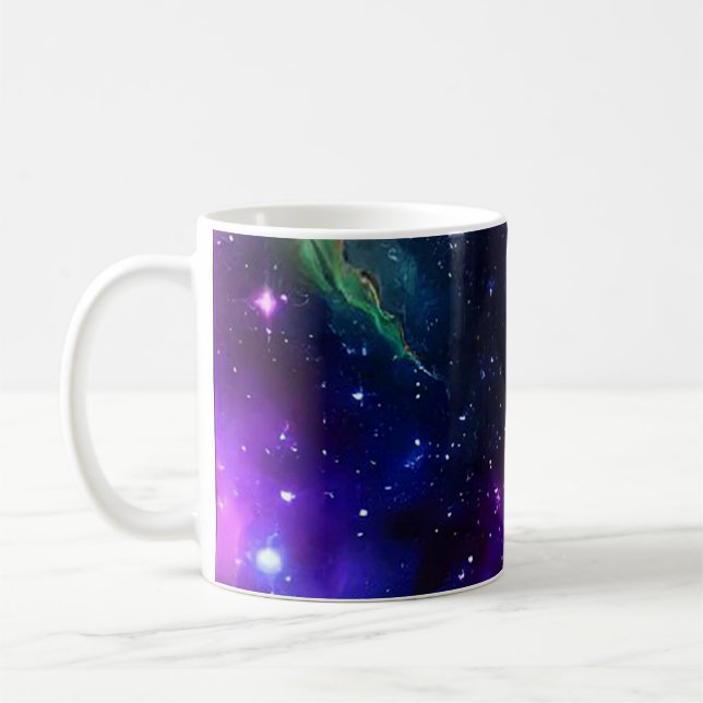 Kosmische Szene Kaffeetasse (Links)