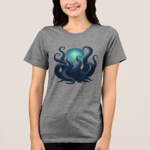 Kosmische Tentakel Tri-Blend Shirt