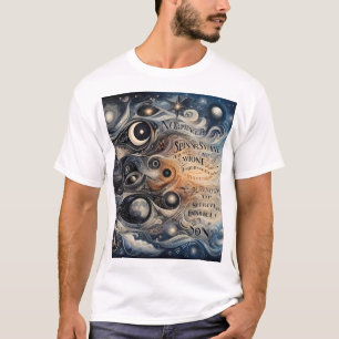 Kosmische Träume: Typografie der surrealen Galaxie T-Shirt