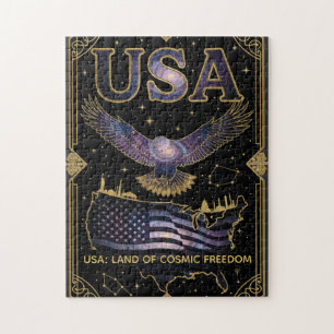 Kosmische USA-Adler-Himmelsatlas-Kunst