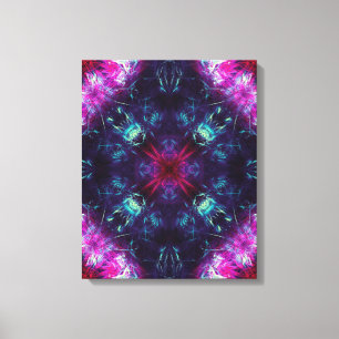 Kosmische Violette Energie-Fraktal-Kunst Leinwanddruck