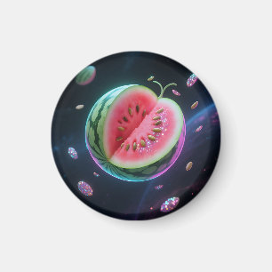 Kosmische Wassermelonen-Scheibe Magnet