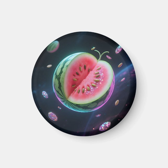 Kosmische Wassermelonen-Scheibe Magnet (Vorne)