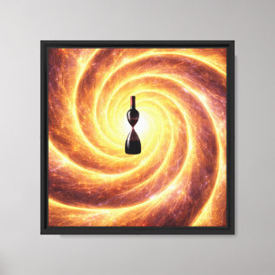 Kosmische Wein-Vortex-Wandkunst - Leinwanddruck