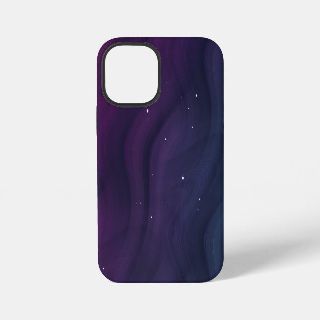 Kosmische Welle Galaxie iPhone 12 Mini Hülle (Rückseite)