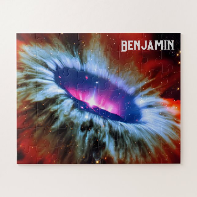 Kosmische Weltraumforschung Blau und Lila Phänomen (Horizontal)