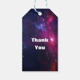 Kosmische Weltraumstars und Nebel Vielen Dank Geschenkanhänger