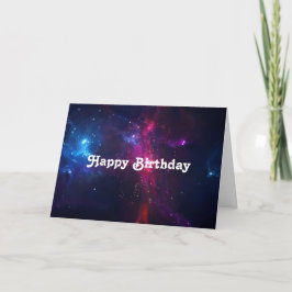 Kosmische Weltraumstars und Nebula glücklich zum G Karte