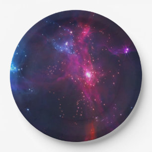 Kosmische Weltraumstars und Nebula Pappteller