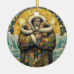 "Kosmische Winterwärme" Keramik Ornament