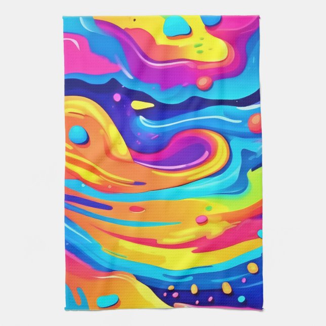 kosmische Wirbel Geschirrtuch (Vertikal)