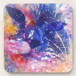 Kosmischer Abstrakter Katzentraum Getränkeuntersetzer