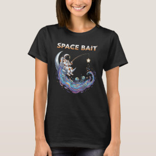 Kosmischer Angel-Astronaut 'Space Bait' Humor T-Shirt