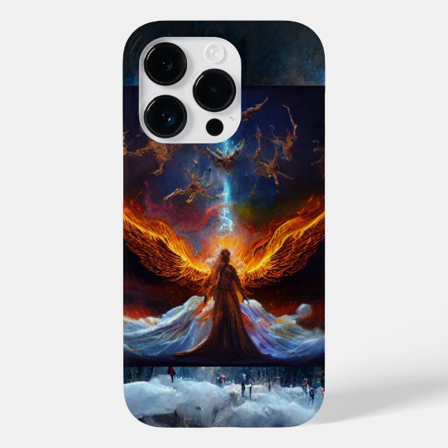 Kosmischer Angel_Digital Art iPhone-Fall Case-Mate iPhone 14 Pro Hülle (Rückseite)