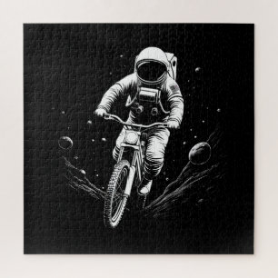 Kosmischer Astronauten-Fahrrad-Raum-Abenteuer