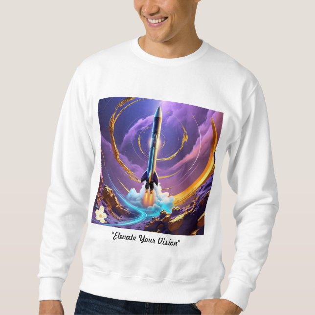 "Kosmischer Aufstieg" Sweatshirt (Vorderseite)