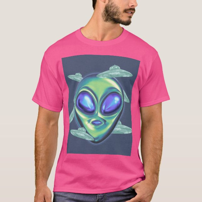 Kosmischer Besucher T-Shirt (Vorderseite)