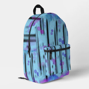 Kosmischer Blasenfluss Bedruckter Rucksack