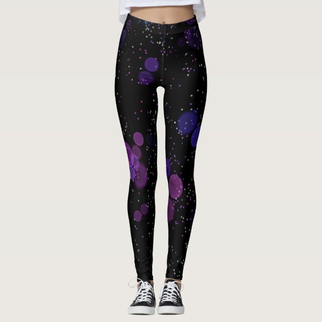 Kosmischer Blasenfluss Leggings (Vorderseite)